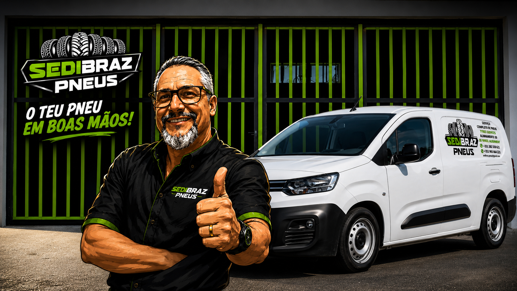 SediBraz Pneus — viatura de serviço